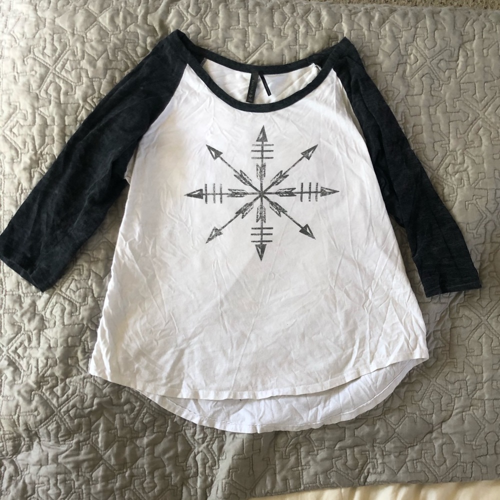 Full tilt raglan baseball T-shirt